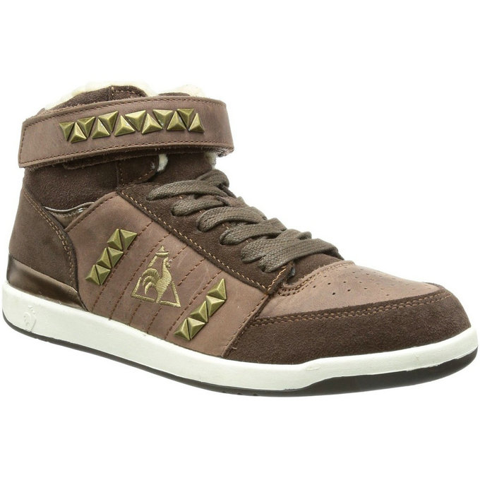 Le Coq Sportif Diamond Elance Mid Brun - Chaussures Basket Montante Femme